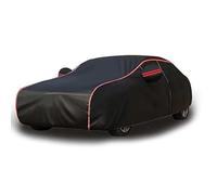 Housse de Voiture pour Ford Mustang Dark Horse (Seit 2023), Imperméable, Respirante, à la Neige, Aux Déchirures, Housse de Protection Extérieure pour Voiture, Black Red