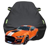 Housse de Voiture pour Ford Mustang Shelby GT500, Anti-Rayures Anti-UV Étanche Oxford Bâche de Voiture, Toute la Météo Respirante Couverture,Black-Plus-Cotton