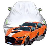 Housse de Voiture pour Ford Mustang Shelby GT500, Anti-Rayures Anti-UV Étanche Oxford Bâche de Voiture, Toute la Météo Respirante Couverture,Silver-Plus-Cotton
