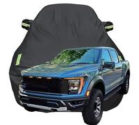 Housse de Voiture pour Ford SVT Raptor F-150 Raptor, Housse de Voiture imperméable et Respirante par Tous Les Temps, Oxford Respirante Couverture,Black-Plus-Cotton
