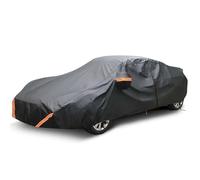 Housse De Voiture pour Kia Soul 2009-2025 Imperméable À l'eau, Au Soleil Et Aux UV par Tous Les Temps avec Fermetures Éclair Latérales Et Bandes Réfléchissantes