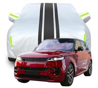 Housse de Voiture pour Land Rover Range Rover Sport First Edition, Protection Solaire Coupe Vent Anti Poussière Housse de Voiture Exterieur Bache de Protection,B-Silver-Black
