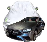 Housse de Voiture pour Mercedes Benz E300 Coupe, Anti-Rayures Anti-UV Étanche Oxford Bâche de Voiture, Toute la Météo Respirante Couverture,Silver-Plus-Cotton