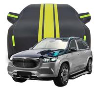 Housse de Voiture pour Mercedes Maybach GLS600 Centennial Edition, Protection Solaire Coupe Vent Anti Poussière Housse de Voiture Exterieur Bache de Protection,C-Black-Yellow