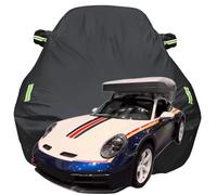 Housse de Voiture pour Porsche 911 Dakar, Anti-Rayures Anti-UV Étanche Oxford Bâche de Voiture, Toute la Météo Respirante Couverture,Black