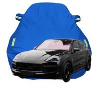 Housse de Voiture pour Porsche Cayenne Turbo GT Coupe Porsche, Anti-Rayures Anti-UV Étanche Oxford Bâche de Voiture, Toute la Météo Respirante Couverture,Blue-Plus-Cotton