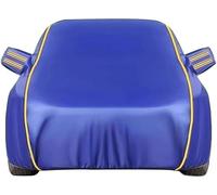 Housse De Voiture pour Tesla Model S, Bâche De Voiture Extérieure Complète Respirante Et Résistante Aux Rayures avec Fermeture Éclair De Porte Protection Tous Temps(Blue)
