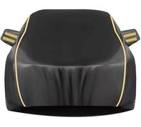 Housse De Voiture pour Tesla Model S, Bâche De Voiture Extérieure Complète Respirante Et Résistante Aux Rayures avec Fermeture Éclair De Porte Protection Tous Temps(Black)