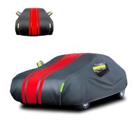 Housse de Voiture pour Tesla Model S Housse de Protection Étanche Bâche de Voiture extérieure Respirante Anti poussière Anti Soleil avec Fermeture éclair latérale(Color:HR,Size:pour Tesla Model S)