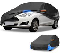 Housse De Voiture šŠtanche Toutes Saisons Pour Automobile En ExtšŠrieur Protection Anti-Uv Soleil Pluie Complššte pour Ford Fiesta Tissu Oxford 210D Noir Bleu Bandes RšŠflšŠchissantes