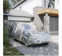 vidaXL Housse de Voiture SUV avec Sangles à Boucle complète argenté XL