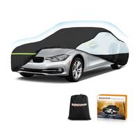Housse de Voiture Universelle pour berline Mercedes-Benz Classe C, BMW Série 3, Audi A3, imperméable, Toutes Saisons, Robuste, Anti-UV, Coupe-Vent, Protection Contre la Neige, 449,5 à 470 cm (L)