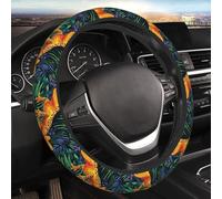 Housse de Volant à Motif lézard Tropical, pour Voiture, Homme et Femme, Universelle, 15 Pouces, Compatible SUV, camions et Autres véhicules. Accessoires Auto, élastique, antidérapante et inodore.