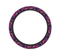 Housse de volant à paillettes avec imprimé roses - Accessoire de voiture respirant et isolé - Protection pour voitures, SUV, camions