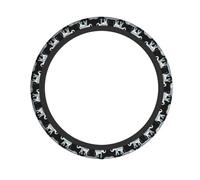 Housse de volant antidérapante motif éléphant aztèque - Ajustement universel pour voitures, SUV et camions - Protection thermique en néoprène