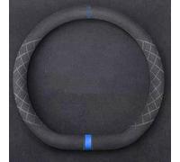 Housse de Volant Auto pour Rolls-Royce Cullinan/Dawn/Ghost/Phantom/Spectre/Camargue, Housse de Protection de Volant Luxueuse légère, absorbante de Sueur et Respirante,Blue-D-Type