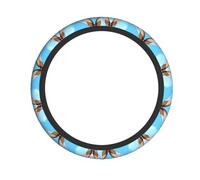 Housse de volant avec motif mouettes en vol, élastique et respirant, universel, 38,1 cm, intérieur de voiture, camion