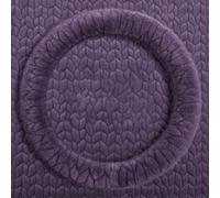 Housse de volant chaude et en fausse peluche, texture grain 3D et anneau intérieur antidérapant pour un confort de conduite en hiver (36 cm, violet)