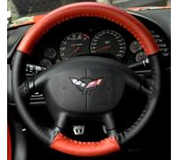 Housse de Volant Corvette Style européen Bicolore : C5 & Z06 - Rouge/Noir West Coast Corvette