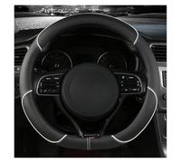 Housse De Volant De Voiture 38 Cm Pour Kia Pour Rio 2 3 4 Pour X Line Pour Kombi Pour Sedan Pour K2 K3 Couvre Volant Voiture(WHITE D SHAPE)