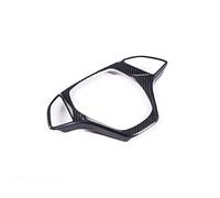 Housse de volant de voiture - Accessoires compatibles avec Chevrolet Corvette C7 2014-2019 - Aspect fibre de carbone - Accessoires de volant pour Corvette C7 (fibre de carbone véritable, fibre de