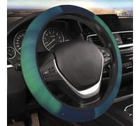 Housse de volant de voiture antidérapante - Aurore du Nord - Élastique - Décoration pour intérieur de voiture - Pour tous les modèles - 38,1 cm