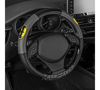 Housse de Volant de Voiture Batman - Housse de Volant avec graphismes sous Licence Officielle Warner Brothers, Excellente idée Cadeau pour Les Fans d'automobile