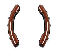 Housse de volant de voiture confortable pour la plupart des véhicules, grain de bois de pêche, 22 x 4 cm