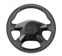 Housse de volant de voiture cousue à la main, antidérapante et respirante, en fibre de cuir ultra fine enveloppée de coutures, pour Nissan Primera (P12) X-Trail (T30) 2001-2007 Samsung SM3 2005 (fil