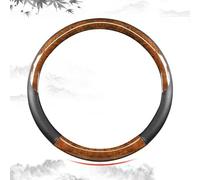 Housse de volant de voiture en bois de noyer, couleur café, convient pour Benz GLC SUV X254 5 places 2023 2024, housse de protection segmentée antidérapante, accessoires d'intérieur