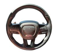 Housse de Volant de Voiture en Cuir Microfibre,Cache Volants de Protection Intégrale pour Dodge Challenger Charger 2015-2021 Durango 2018-2021-Red
