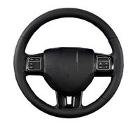 Housse de Volant de Voiture en Cuir Microfibre,Cache Volants de Protection Intégrale pour Dodge Grand Caravan Journey Avenger Durango-BK Red