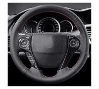 Housse de Volant de Voiture en Cuir Microfibre,Cache Volants de Protection Intégrale pour Honda Accord 2013-2017 pour Honda Crosstour 2013-2015-Black
