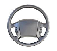 Housse de Volant de Voiture en Cuir Microfibre,Cache Volants de Protection Intégrale pour KIA Sorento 2003-2004-2005-2006-2007-2008-2009-Red-Brown-Panel