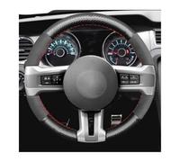 Housse de Volant de Voiture en Cuir Microfibre,Cache Volants de Protection Intégrale pour Mustang GT GT500 Convertible 2009-2010-2011-2012-2013-2014-Style4