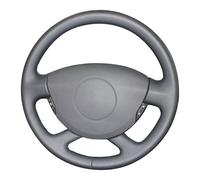 Housse de Volant de Voiture en Cuir Microfibre,Cache Volants de Protection Intégrale pour Renaut Laguna 2 Vel Satis Espace Trafic 2001-2014-Bk Blue