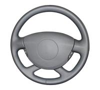 Housse de Volant de Voiture en Cuir Microfibre,Cache Volants de Protection Intégrale pour Renaut Laguna 2 Vel Satis Espace Trafic 2001-2014 pour Nissan Primastar 2009-2015-Blue