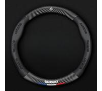 Housse de Volant de Voiture en Cuir Microfibre pour Suzuki Swift/Sport/Hybrid 2017-2020 2021 2022 2023 2024 2025, Couvre Volant Couvre en Respirante Élastique Volant Type Cuir Housse