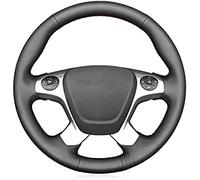 Housse de Volant de Voiture en Cuir, pour Ford Transit Connect Tourneo Custom Grand Tourneo Connect 2014-2020, Black Line