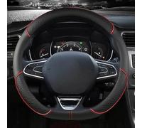 Housse De Volant De Voiture en Cuir PU, pour Scenic Clio Laguna 2 3 4 5 Kangoo Fluence Megane Trafic Talisman Twingo Kaptur Couvre Volant(Rosso)