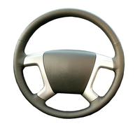 Housse De Volant De Voiture en Cuir Suédé Noir Cousu Main pour Chevrolet Captiva 2007-2014 pour GMC Sierra 2007-2013