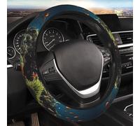 Housse de volant de voiture épaisse - Biodiversité - Universelle - 38,1 cm - Antidérapante - Pour voiture, van, berline, camion