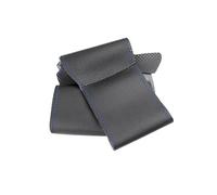 Housse de Volant de Voiture Garniture De Volant en Cuir Microfibre pour Niva 2009 2010 2011 2012 2013 2014 2015 2016 2017 Housse de Volant Voiture(Black-Blue Line)