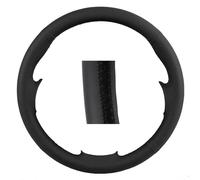 Housse de Volant de Voiture Housse de Volant de Voiture en Cuir Microfibre personnalisée, pour Golf 7 Mk7, pour Touran Up, Nouveau Polo, pour Jetta, pour Passat B8, pour Tiguan(Black Line)