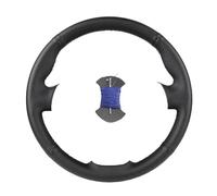 Housse de Volant de Voiture Housse De Volant en Cuir Microfibre pour BMW E60 E61 530d 545i 550i E63 E64 630i 645Ci 650i 2003 2004 2005-2010 Housse de Volant Voiture(B-Blue Thread)