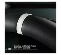 Housse de Volant de Voiture Housse De Volant en Cuir Microfibre pour Suzuki pour Swift 2017 2018 2019 2020 2021 2022 Accessoires Auto Housse de Volant Voiture(VIN Rouge)