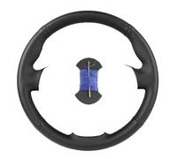 Housse de Volant de Voiture Housse De Volant en Cuir pour Ford pour King Ranch Lariat Platinum XL XLT 2015 2016 2017 Housse de Volant Voiture(Black Blue Thread)