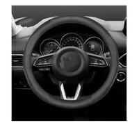 Housse de Volant de Voiture Housse De Volant en Cuir pour Mazda 2 3 5 6 CX-4 CX-5 CX-7 CX-8 CX-30 CX-50 MX-5 RX-7 RX-8 pour Axela pour Atenza Housse de Volant Voiture(O Leather Black)