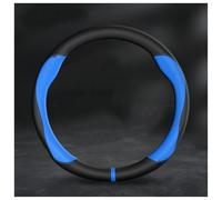 Housse de Volant de Voiture Housse De Volant en Cuir pour Mazda 2 3 5 6 CX-4 CX-5 CX-7 CX-8 CX-30 CX-50 MX-5 RX-7 RX-8 pour Axela pour Atenza Housse de Volant Voiture(Bleu)