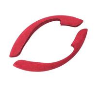 Housse de Volant de Voiture Housse De Volant en Cuir Suédé Noir pour Scania K250 K280 K320 K310 K490 Serie GPS Housse de Volant(Rouge)